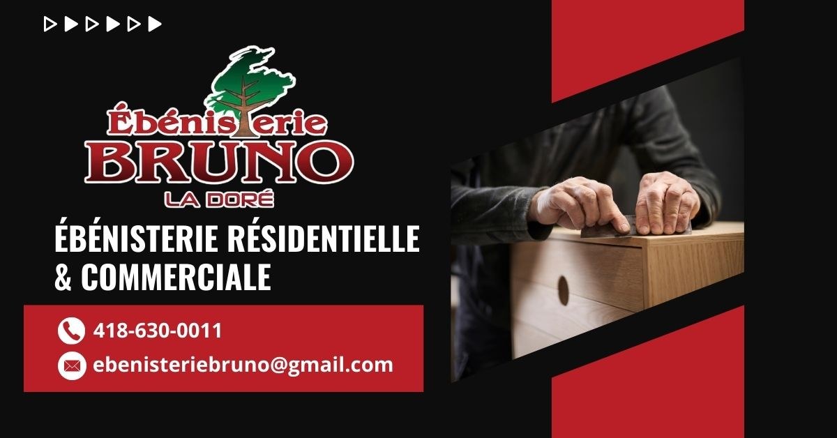 Bannière Ébénisterie Bruno Inc.