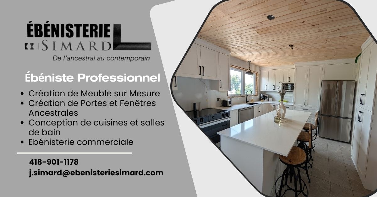 Bannière Ébénisterie Simard